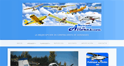 Desktop Screenshot of mercadodeaviones.com